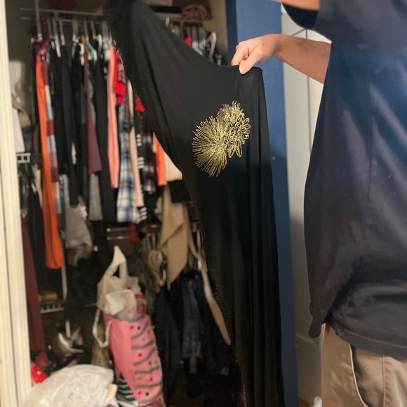 Hawaiian style brand new dress backless one shoulder, long with slit at the calf - Picture 4 of 11